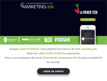 Tablet Screenshot of marketingcible.com